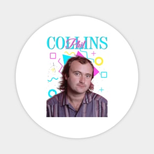 Phil Collins Retro 80s Design Magnet